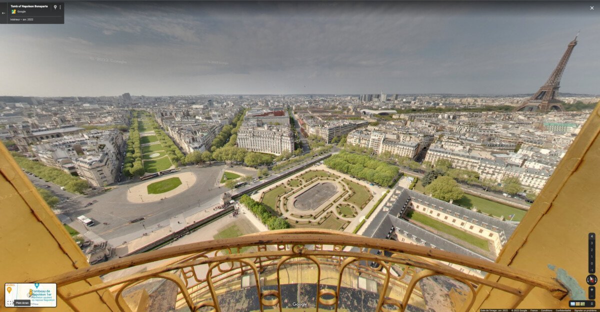 Street View vue paris dome Invalides