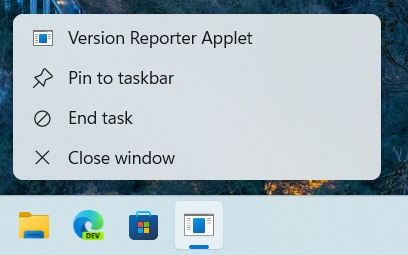 Windows 11 - Option Fin tâche dans le menu contextuel de la barre des tâches