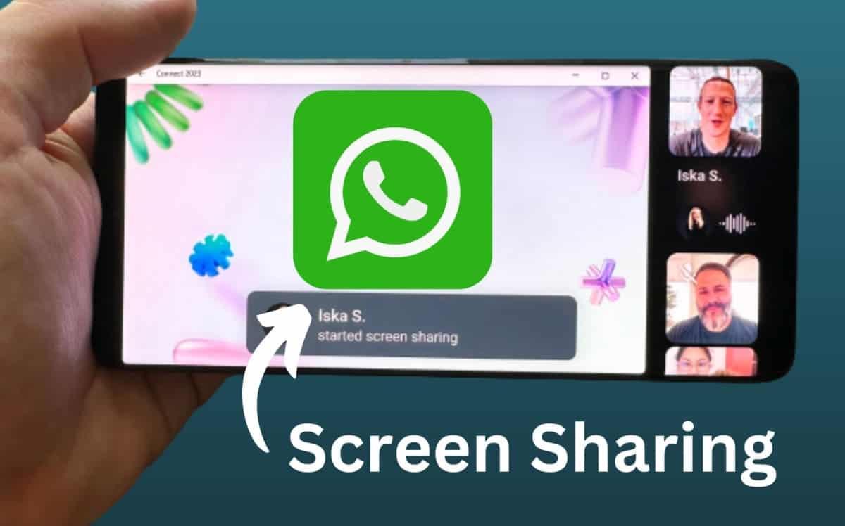 WhatsApp partage d'écran